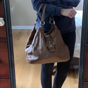 Authentic Leather Coach Handbag